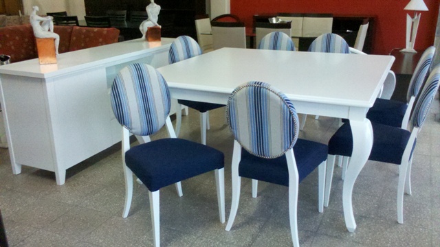 JUEGO DE COMEDOR REINA ANA CUADRADA